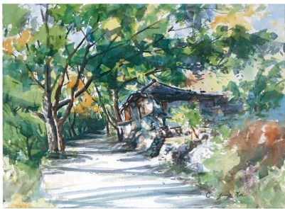 옥산서원 가는길